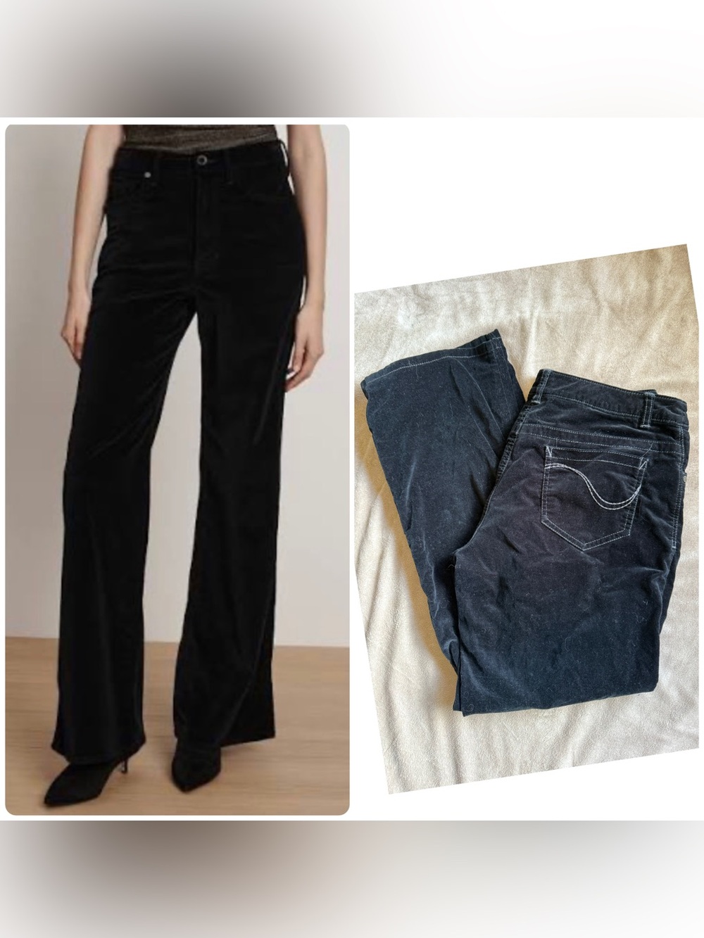 Tribal Black Velvet Jeans - Classic Fit